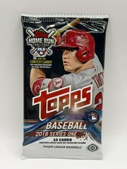 2018 Topps Series 1 Baseball 10 Card (1) Sealed Hobby Pack Brand New