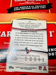 2013 Topps Platinum Football #26 Andre Johnson Houston Texans V310