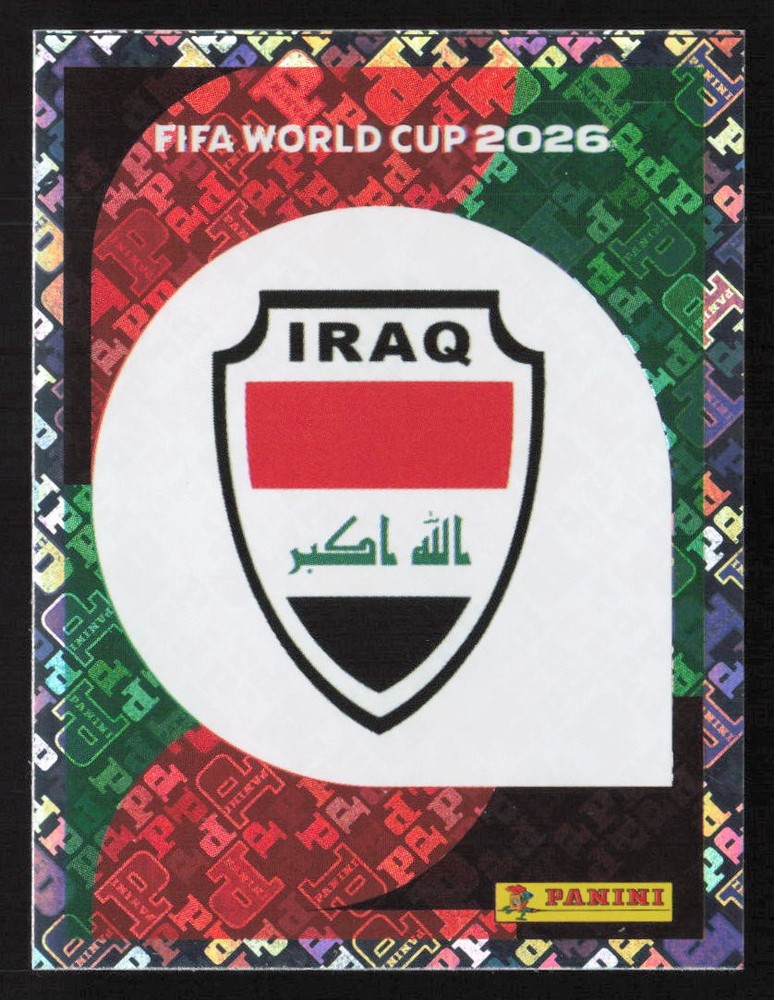 2026 Panini FIFA World Cup Stickers #IRQ1 Emblem FOIL