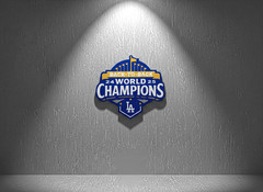 Los Angeles Dodgers Back-to-Back World Series Champions Sign Man Cave