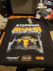 McLaren F1 Men’s Black Formula 1 Racing Team Austin TX Shirt Sz Med Brand New $
