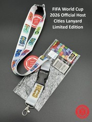 Official FIFA World Cup 2026 Host Cities Lanyard Exclusive Rare Collectible