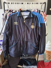 Vintage 90’s Authentic Umbro Inter Milan Football Jacket Soccer Size S