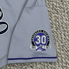 NO # ZEUCH SIZE 46 2023 COLORADO ROCKIES ROAD GRAY GAME JERSEY ISSUED NWOT MLB