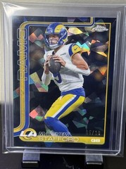 Topps Chrome Sapphire 2025 Matthew Stafford Black Refractor 5/10 Rams MVP season