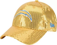 New Era Los Angeles Chargers Blue/ Gold Women’s Sequin 9Forty Adjustable Hat NEW