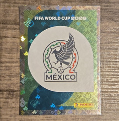 Panini FIFA World Cup 2026 Soccer Sticker Mexico Logo/Badge MEX 1
