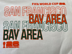 2026 FIFA World Cup Mundial San Francisco Bay Area Cotton Shirt Size L Licensed