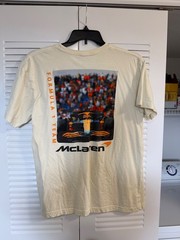 McLaren Formula 1 Team T-Shirt Mens Large White Racing-Formula 1 Team Apparel