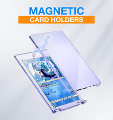 1000 Pack Magnetic Trading Holders Sport Card 130pt One-Touch Hard UV Protection