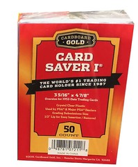 Cardboard Gold Card Saver 1 50 Ct NEW Pack PSA Grade CS1 Semi Rigid Holders