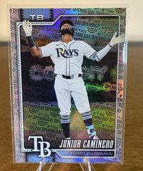2026 Topps Series 1 #328 Junior Caminero Rays Opening Day Foil