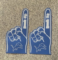 Detroit Lions Foam Finger Fan NFL Football Sports Fan