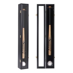Baseball Bat Display Case Wall Mount with Acrylic Door & UV Protection