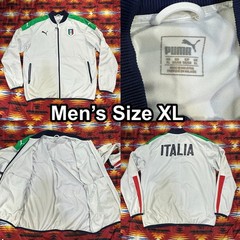 Puma Authentic Italy Stadium National Team 2016 Soccer White Jacket Men’s Sz XL