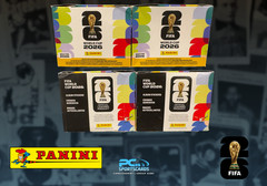 Lot x2 2026 Panini FIFA World Cup Sticker Box Online Exclusive Gold Crumple KF5