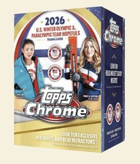 2026 Topps Chrome US Winter Olympic & Paralympic Blaster Box Factory Sealed FT