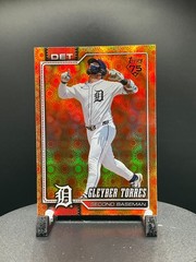 2026 Topps Series 2 Orange «SUN» Holo Foil Parallel #439 Gleyber Torres, Detroit