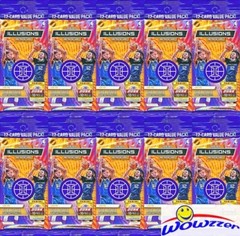(10) 2020/21 Panini ILLUSIONS Basketball MASSIVE JUMBO FAT CELLO Packs-120 Cards
