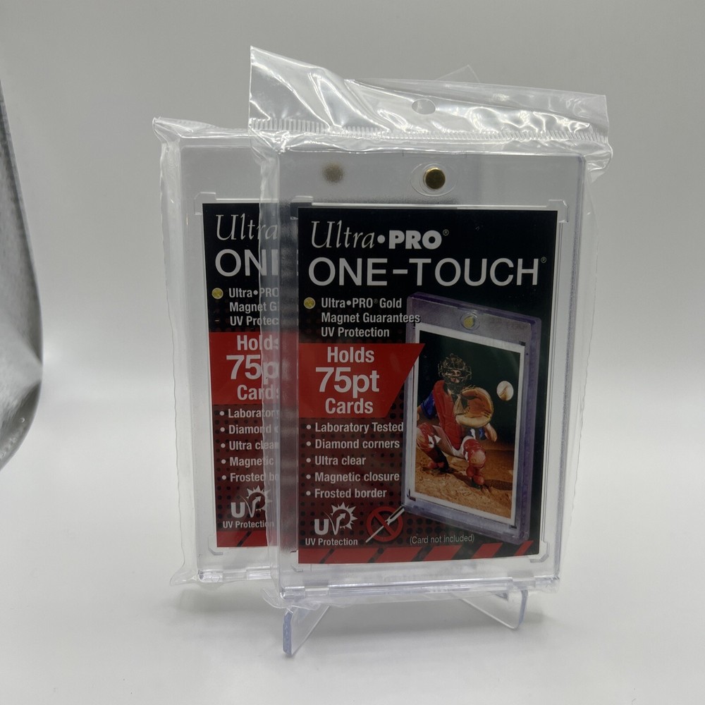 Ultra Pro One-Touch Magnetic Card Holder 75pt Point UV Protection — Lot of 2