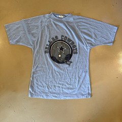 1970s/80s Dallas Cowboys Vintage Blue T-Shirt Size X-Large