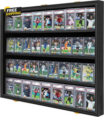 Graded Sports Card Display Case Lockable,Trading Card Wall Display Holder