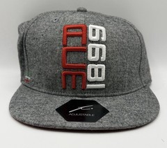 AC Milan Hat Cap Snap Back Mens One Size Gray Soccer Club 1899 Fi Collection