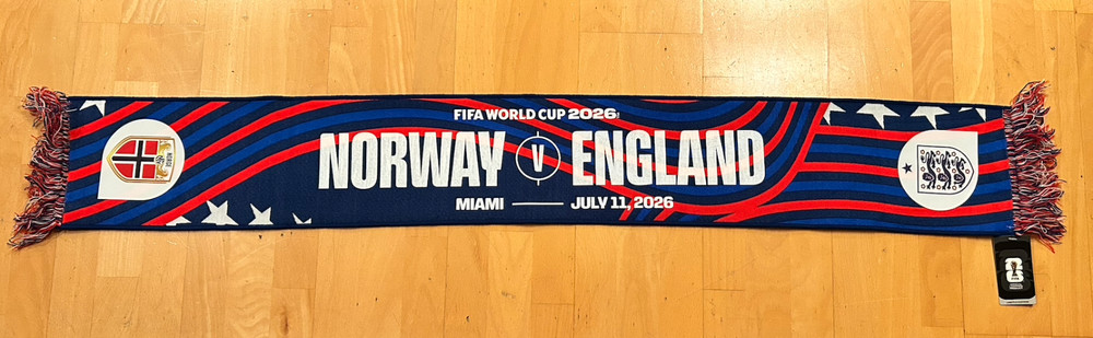 Official FIFA World Cup scarf England 🏴󠁧󠁢󠁥󠁮󠁧󠁿 vs. Norway Match Day ⚽️