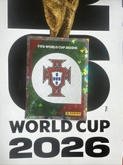 2026 Panini FIFA World Cup Sticker Foil Team Logo Portugal #POR1 iCollect Code