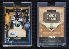2024 Wild 5 Card Draw Modern Gold/Blue Green Foil 1/1 Tyrice Knight Auto 1m1a