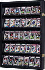 35 Baseball Card Display Case — Graded Sports Card Frame with 98% UV Protection,
