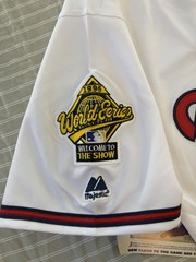 Chipper Jones Atlanta Braves 1995 World Series Home White Jersey Men’s