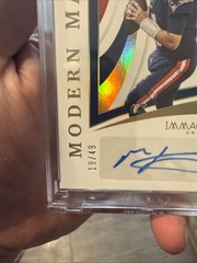 Mac Jones 2022 Immaculate Modern Marks Auto 19/49 New England Patriots