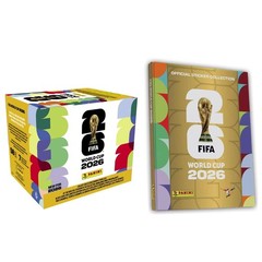 2026 Panini FIFA World Cup 2026 Stickers Hardcover Album and 50 packet BOX