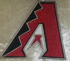 Arizona Diamondbacks «A» 3.5″ Iron /Sew On Embroidered Patch~Free Tracking!