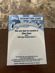 2026 Topps Series 2 Zion Case Redemption Unscratched. 75 Years Of Topps Gifts