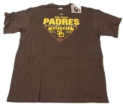San Diego Padres Mens Big & Tall Sizes 2XL-3XL-4XL-5XL-6XL Majestic Brown Shirt