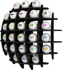 Golf Ball Display Case Acrylic, Spherical Golf Ball Display Rack, Golf Ball D…