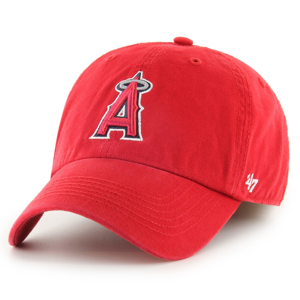 Men’s ’47 Red Los Angeles Angels Franchise Logo Fitted Hat