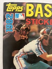 1982 Topps Baseball Sticker Album Old Stock Never Used Empty Carter