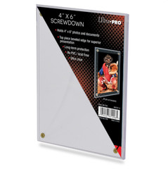 Ultra Pro 4×6 Screwdown Card Holder Postcard Photo 4-Screw Display Case 4″ x 6″