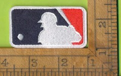 MLB Logo Embroidered Iron On Baseball Patch 1-1/4″ x 2-1/2″
