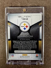 2025 Panini Black Rookie Signature Materials Kaleb Johnson #RSM-KJN /50