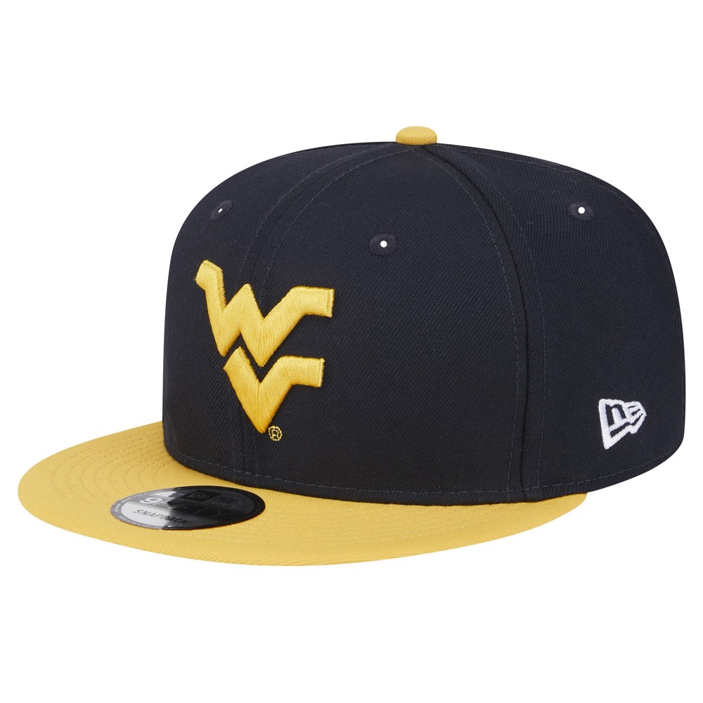 Men’s New Era Navy/Gold West Virginia Mountaineers Two-Tone 9FIFTY Snapback Hat