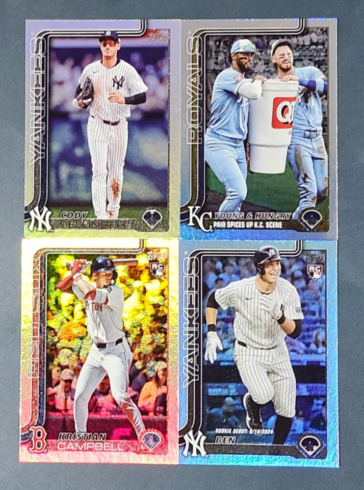 2025 Topps Update RAINBOW Parallels with Rookies You Pick — 2 Card Minimum