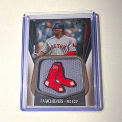 Topps 2020 Jumbo Jersey Sleeve Patches Rafael Devers Gold #JJSP-RD /50