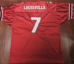 Colosseum Athletics Louisville Cardinals Football Jersey No 7 Size XL Red Black