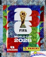 2026 Panini World Cup Soccer 50ct ITALY Box-350 Stickers! Look for EXTRA Sticker
