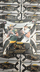 2024 Panini Select Football Trading Card Mega Box (Black & Red Prizm Die Cuts)