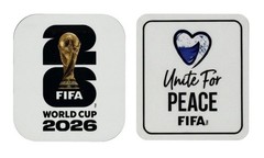 2026 FIFA World Cup Patch Soccer Jersey Iron On White & White Unite For Peace